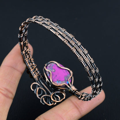 Purple Turquoise Gemstone Bracelet