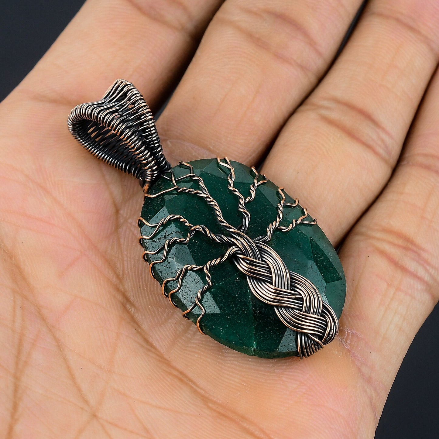 Green Emerald Gemstone Pendant