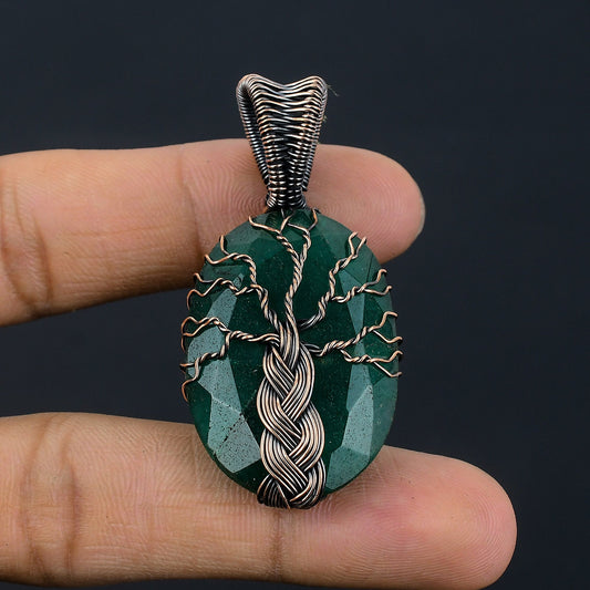 Green Emerald Gemstone Pendant