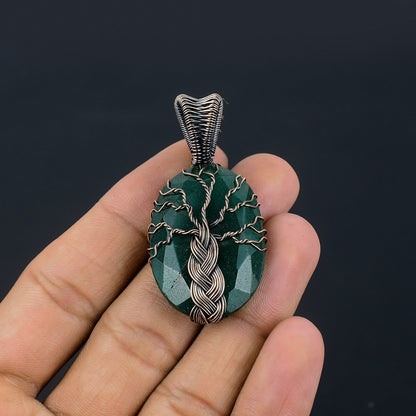 Green Emerald Gemstone Pendant