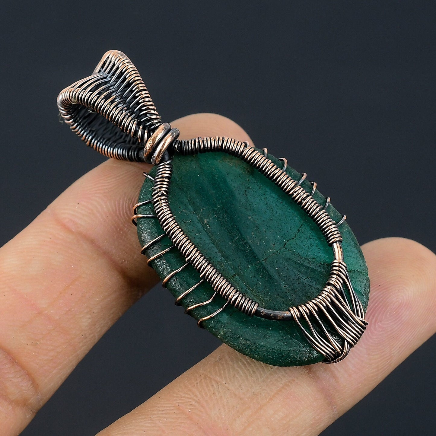Green Emerald Gemstone Pendant