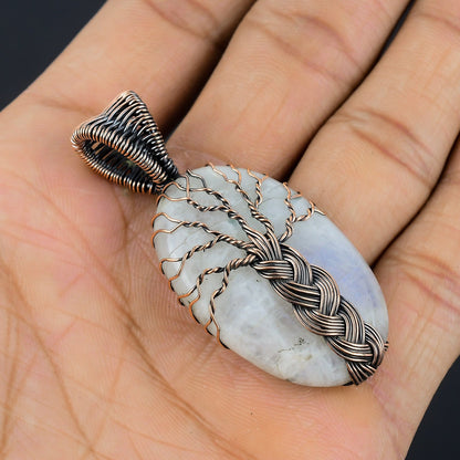 Rainbow Moonstone Gemstone Pendant