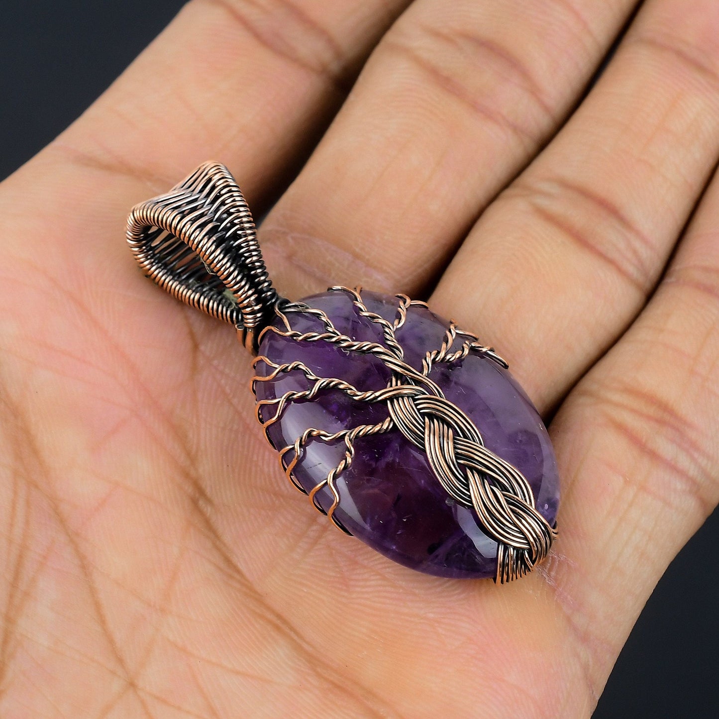 Purple Amethyst Gemstone Pendant