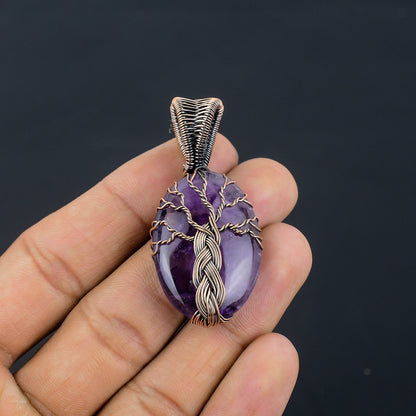 Purple Amethyst Gemstone Pendant
