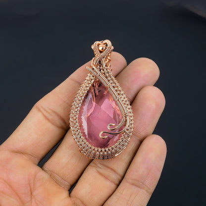 Pink Kunzite Gemstone Pendant