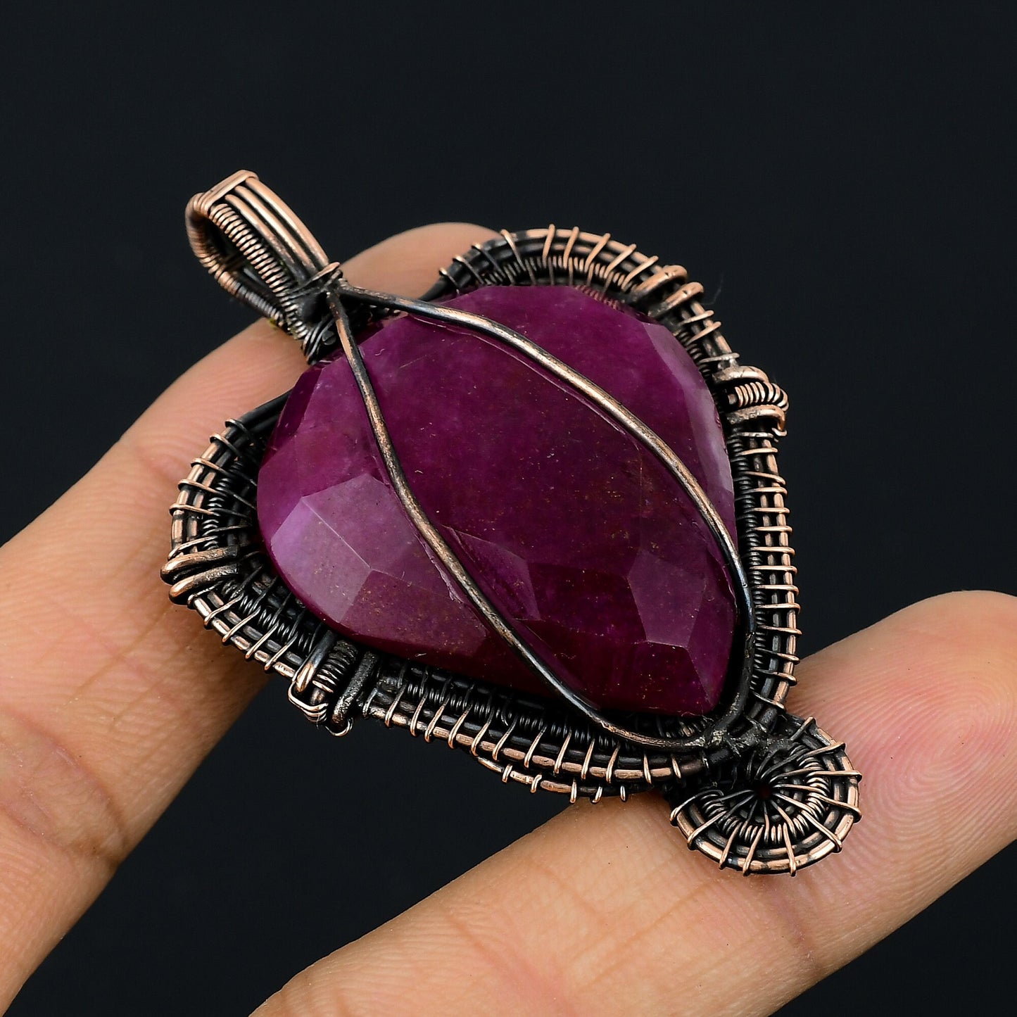 Red Ruby Gemstone Pendant