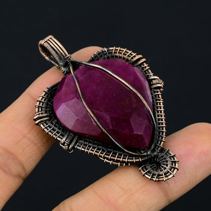 Red Ruby Gemstone Pendant
