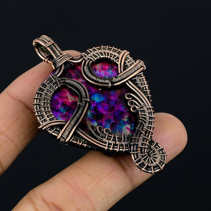 Multicolor Flash Labradorite Gemstone Pendant