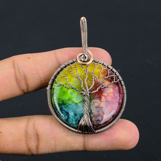 Rainbow Solar Quartz Gemstone Pendant