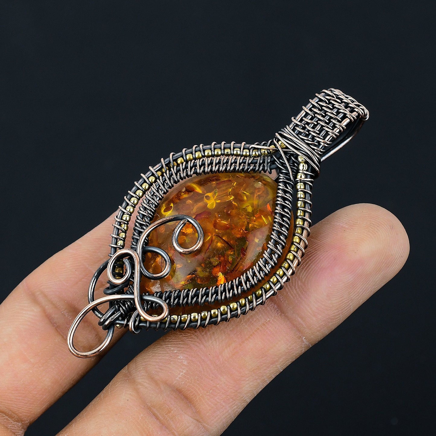 Yellow Baltic Amber Gemstone Pendant