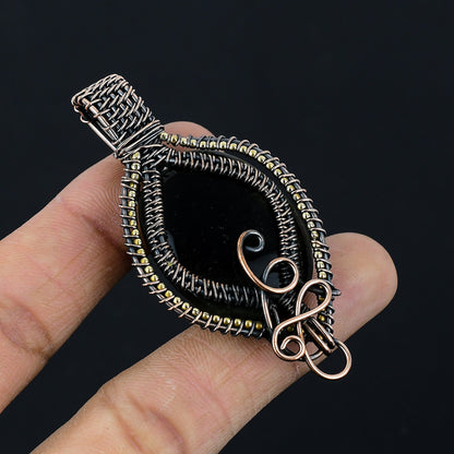Black Onyx Gemstone Pendant
