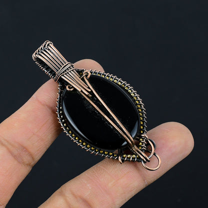 Black Onyx Gemstone Pendant