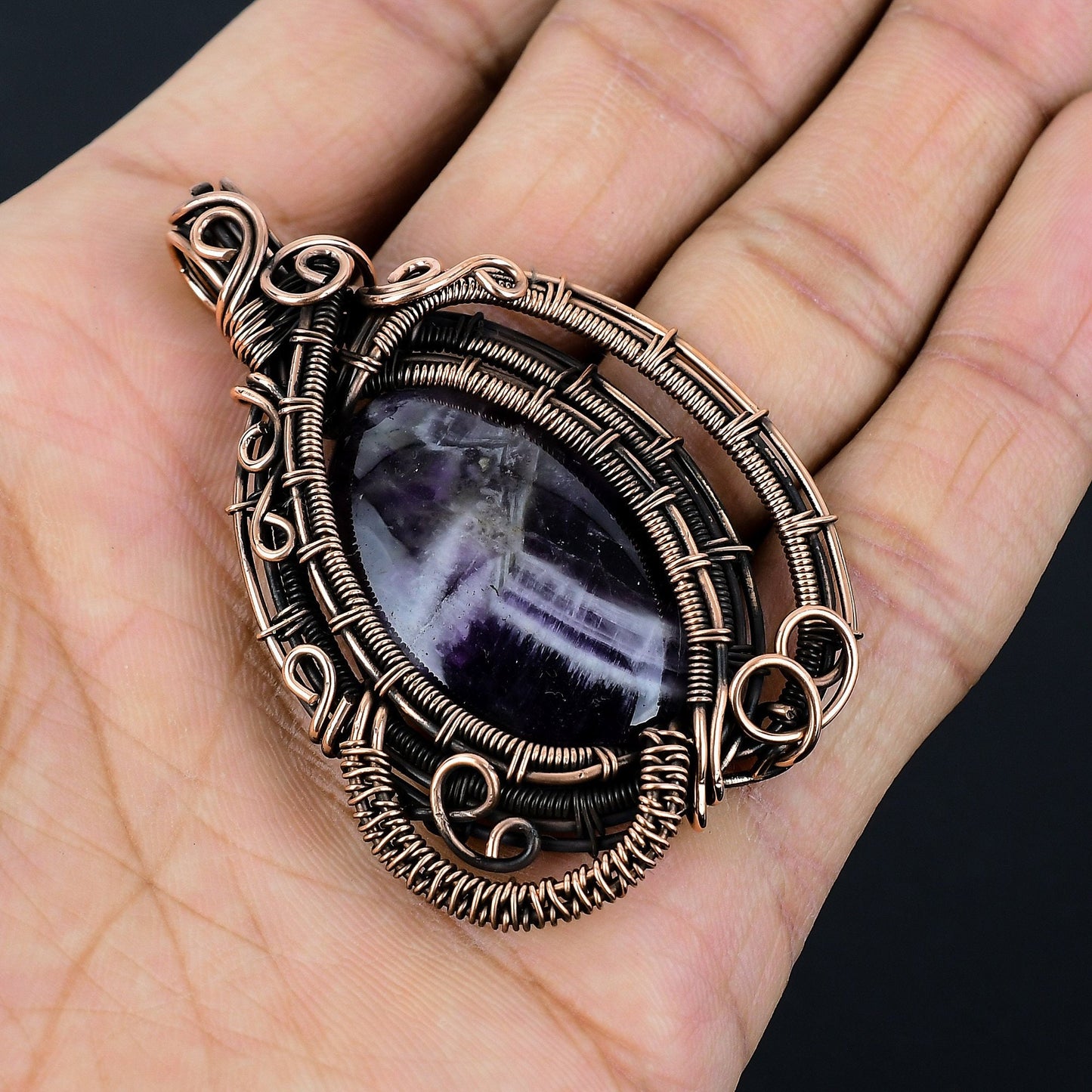 Purple Amethyst Gemstone Pendant