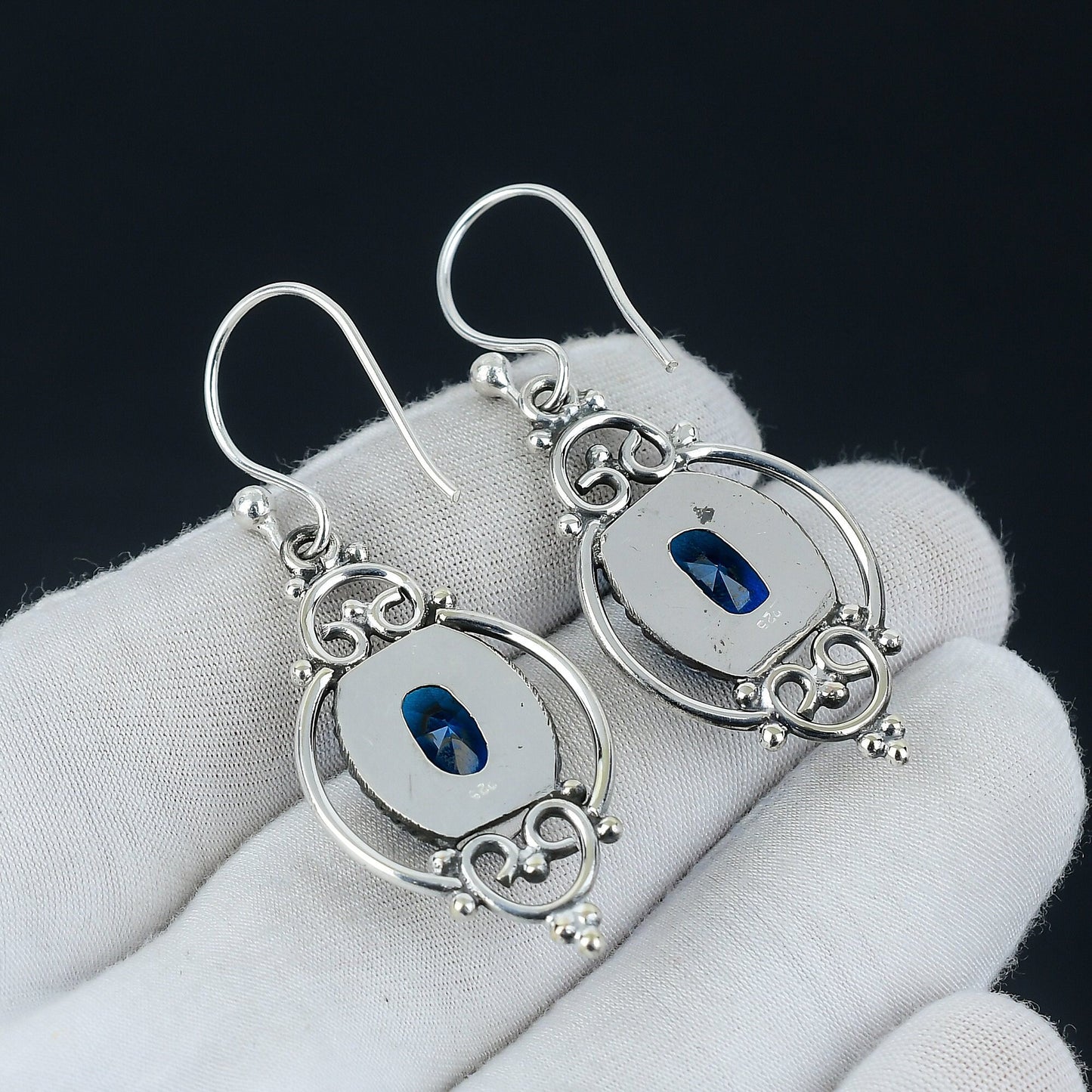 London Blue Topaz Gemstone Earrings