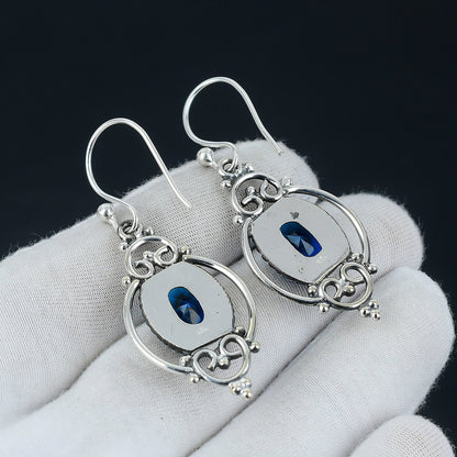 London Blue Topaz Gemstone Earrings