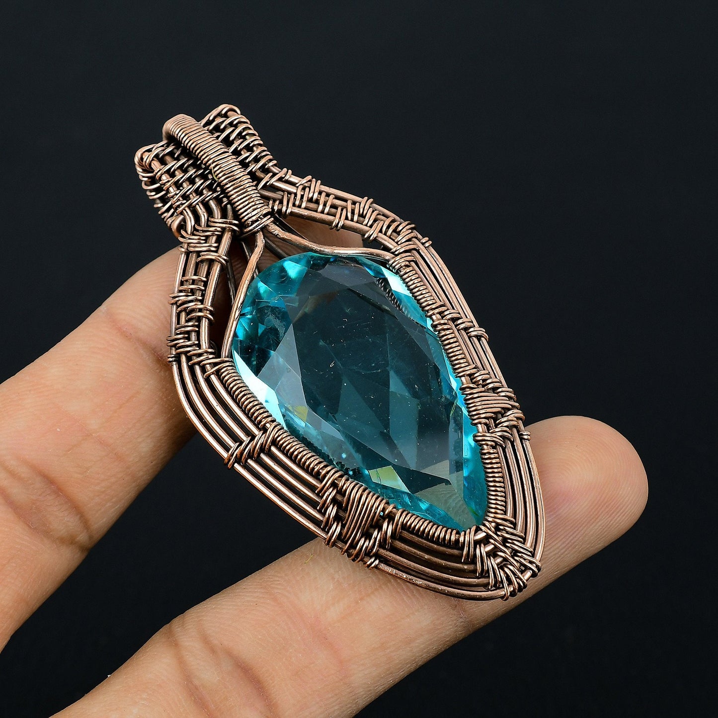 Blue Topaz Gemstone Pendant