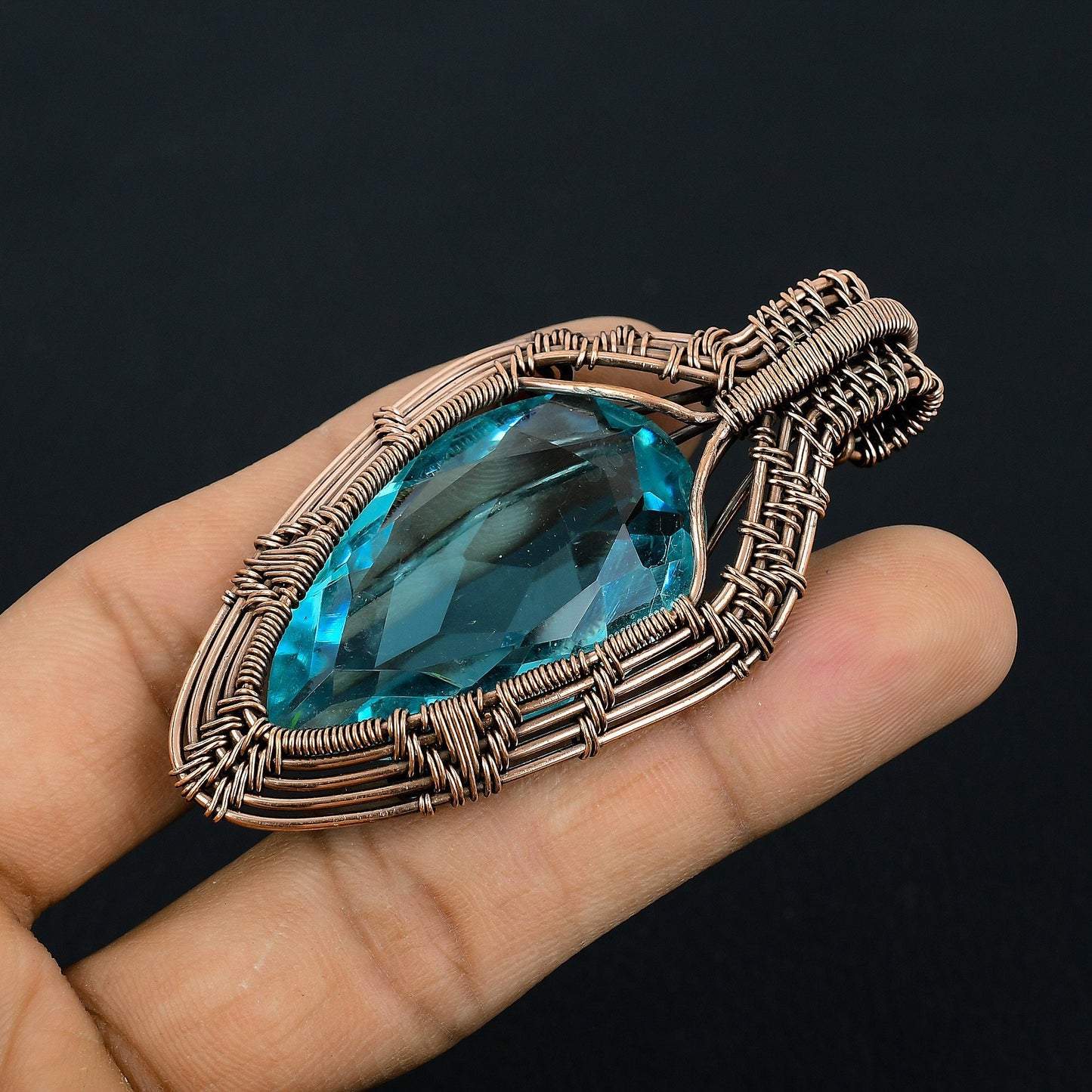 Blue Topaz Gemstone Pendant
