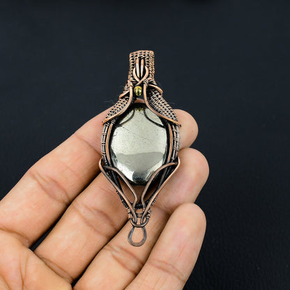 Golden Pyrite Gemstone Pendant