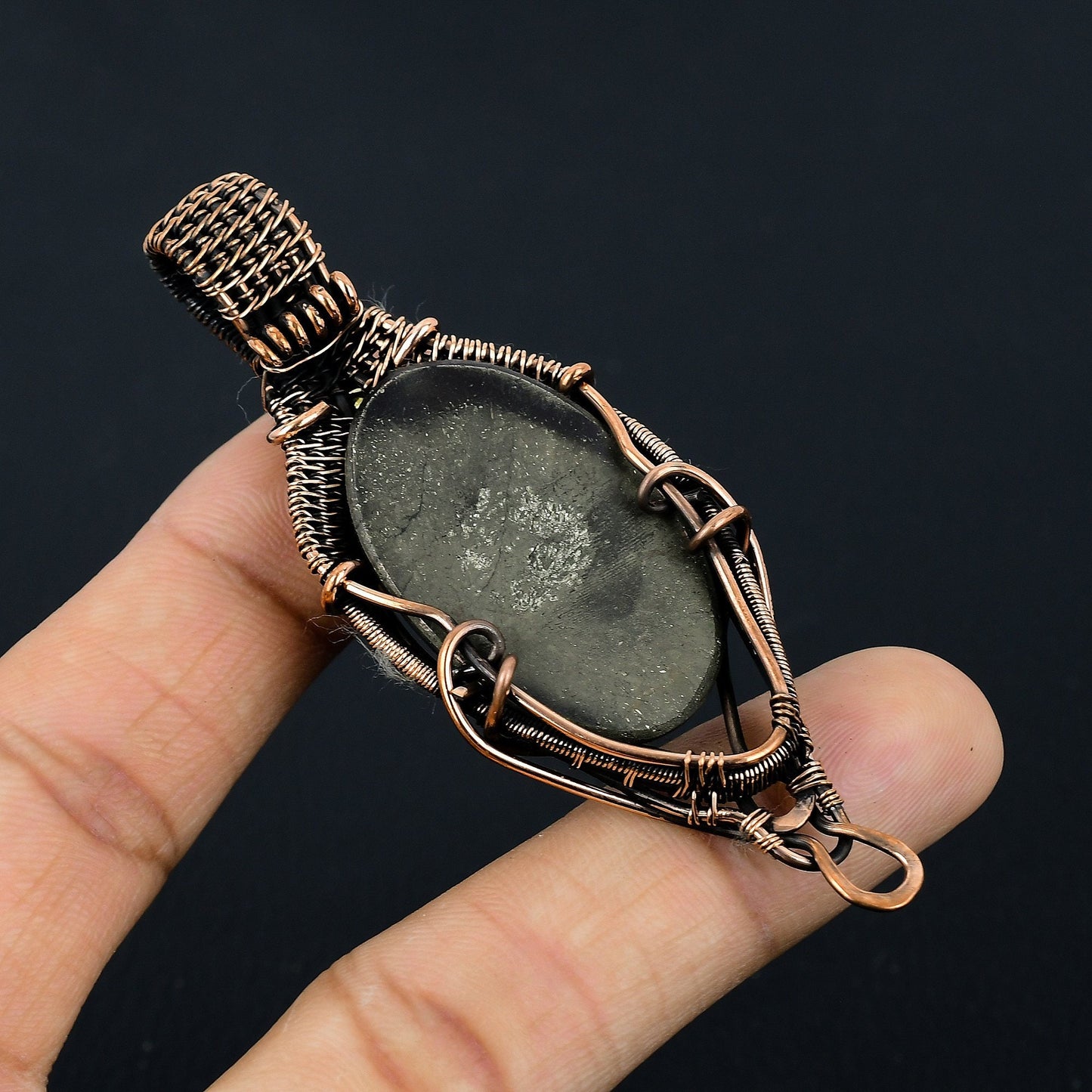 Golden Pyrite Gemstone Pendant