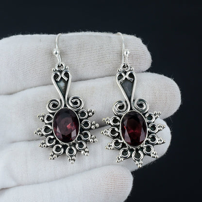 Pink Amethyst Gemstone Earrings