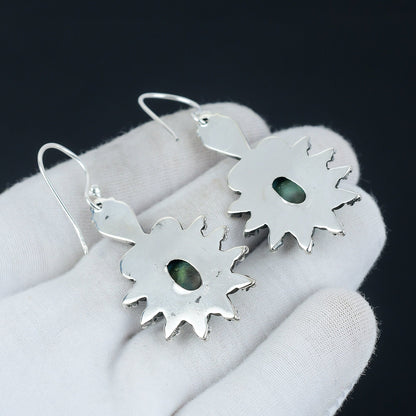 Blue Larimar Gemstone Earrings