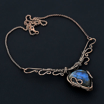 Blue Labradorite Gemstone Pendant