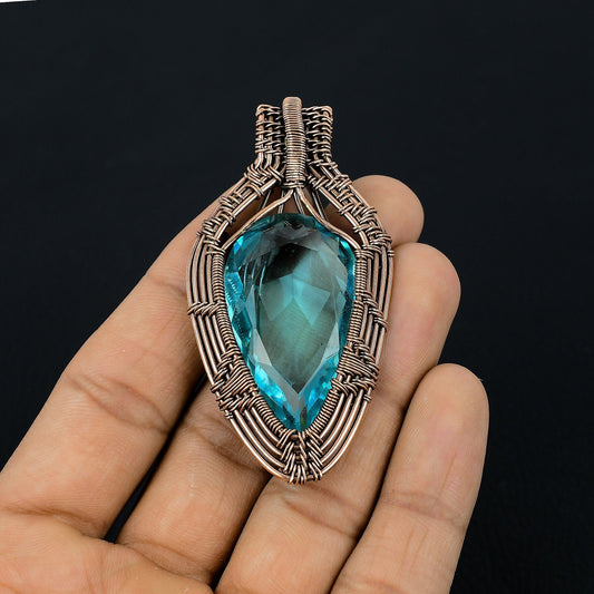 Blue Topaz Gemstone Pendant