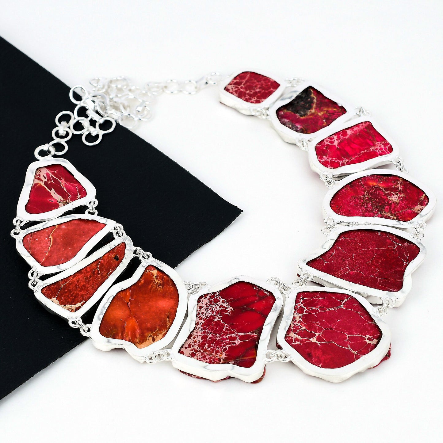 Red Sea Sediment Jasper Gemstone Necklace