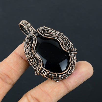 Black Onyx Gemstone Pendant