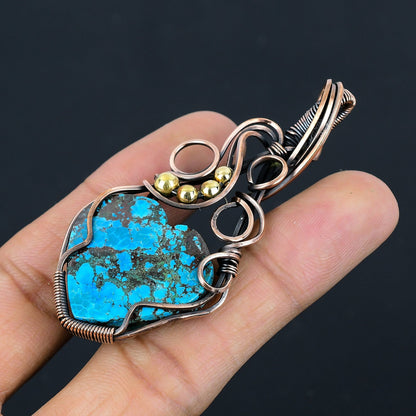 Turquoise Gemstone Heart Pendant