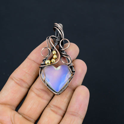 Milky White Opal Gemstone Pendant