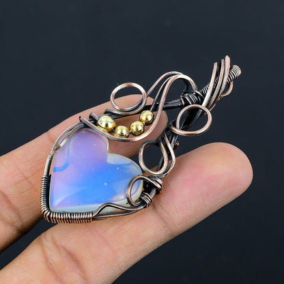 Milky White Opal Gemstone Pendant