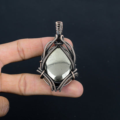 Golden Apache Pyrite Gemstone Pendant