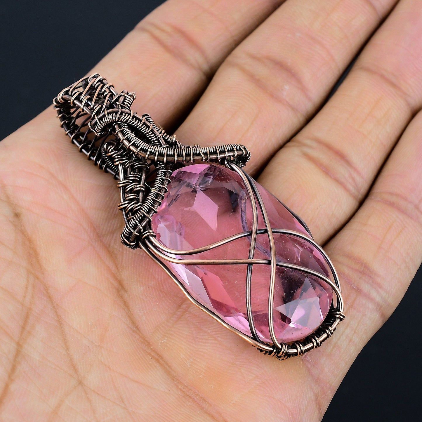Pink Kunzite Gemstone Pendant