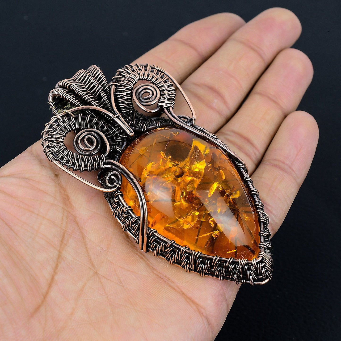 Amber Gemstone Pendant