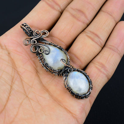 Rainbow Moonstone Gemstone Pendant