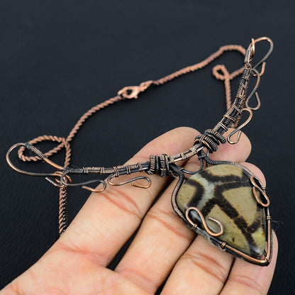 Brown Septarian Gemstone Necklace