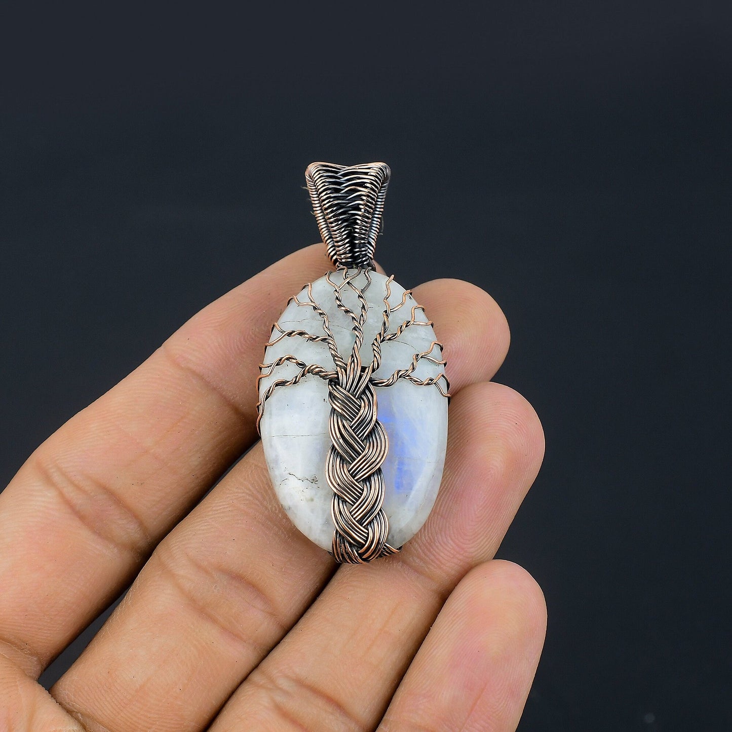 Rainbow Moonstone Gemstone Pendant