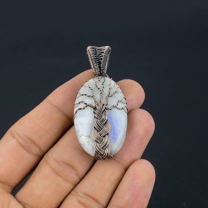Rainbow Moonstone Gemstone Pendant