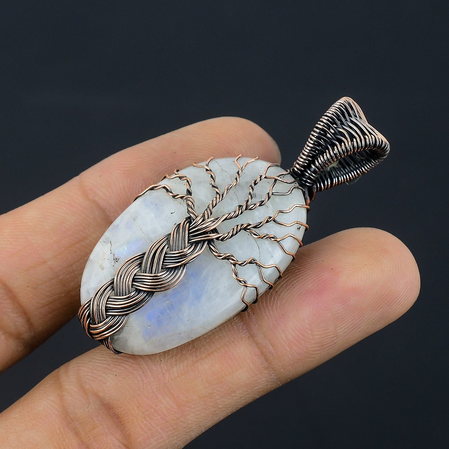 Rainbow Moonstone Gemstone Pendant