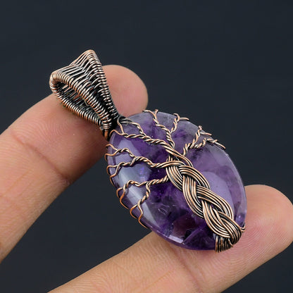 Purple Amethyst Gemstone Pendant
