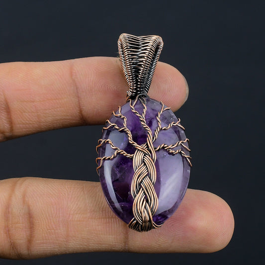 Purple Amethyst Gemstone Pendant