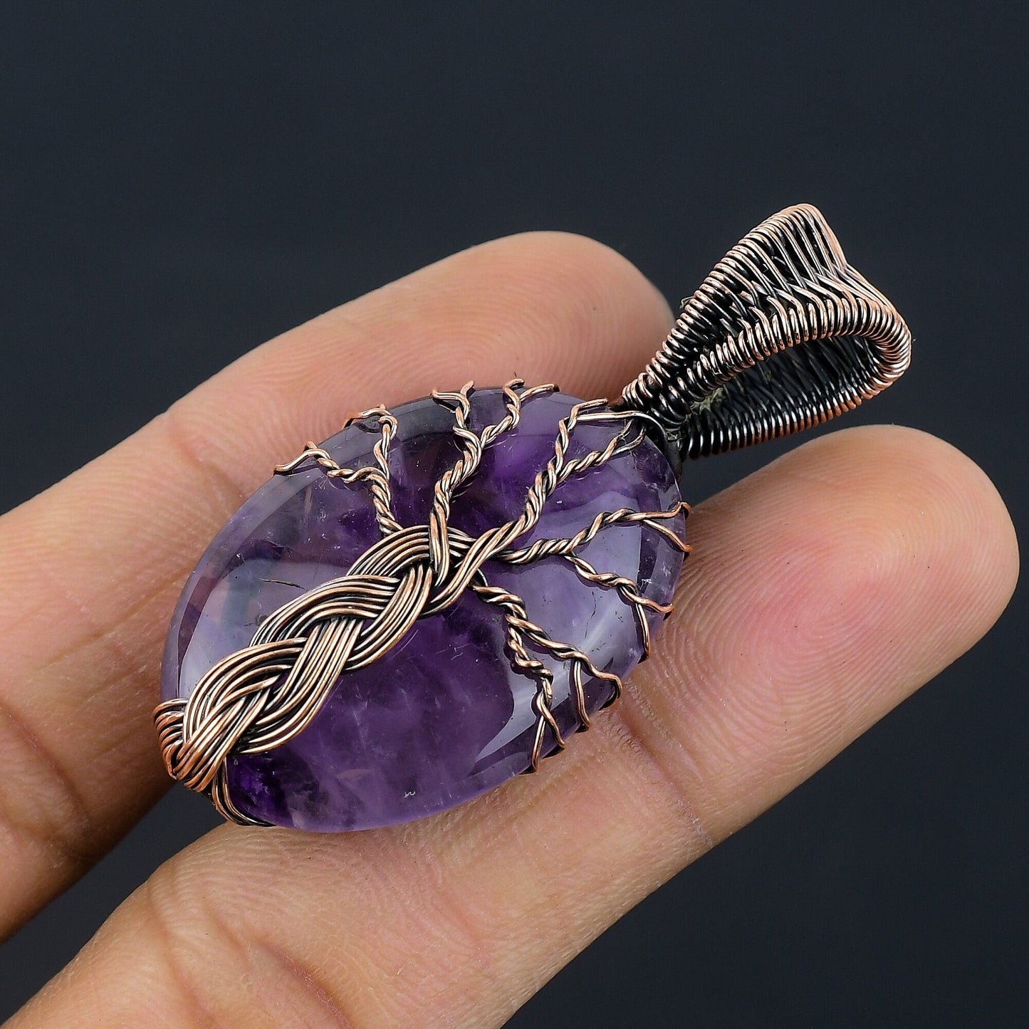 Purple Amethyst Gemstone Pendant
