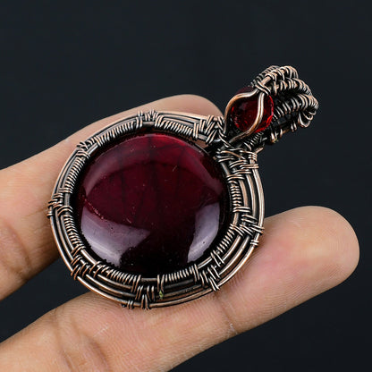 Red Labradorite Gemstone Pendant