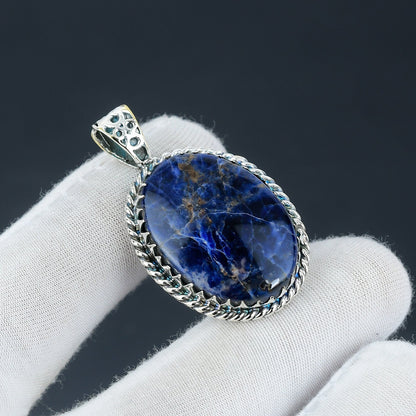 Blue Sodalite Gemstone Pendant