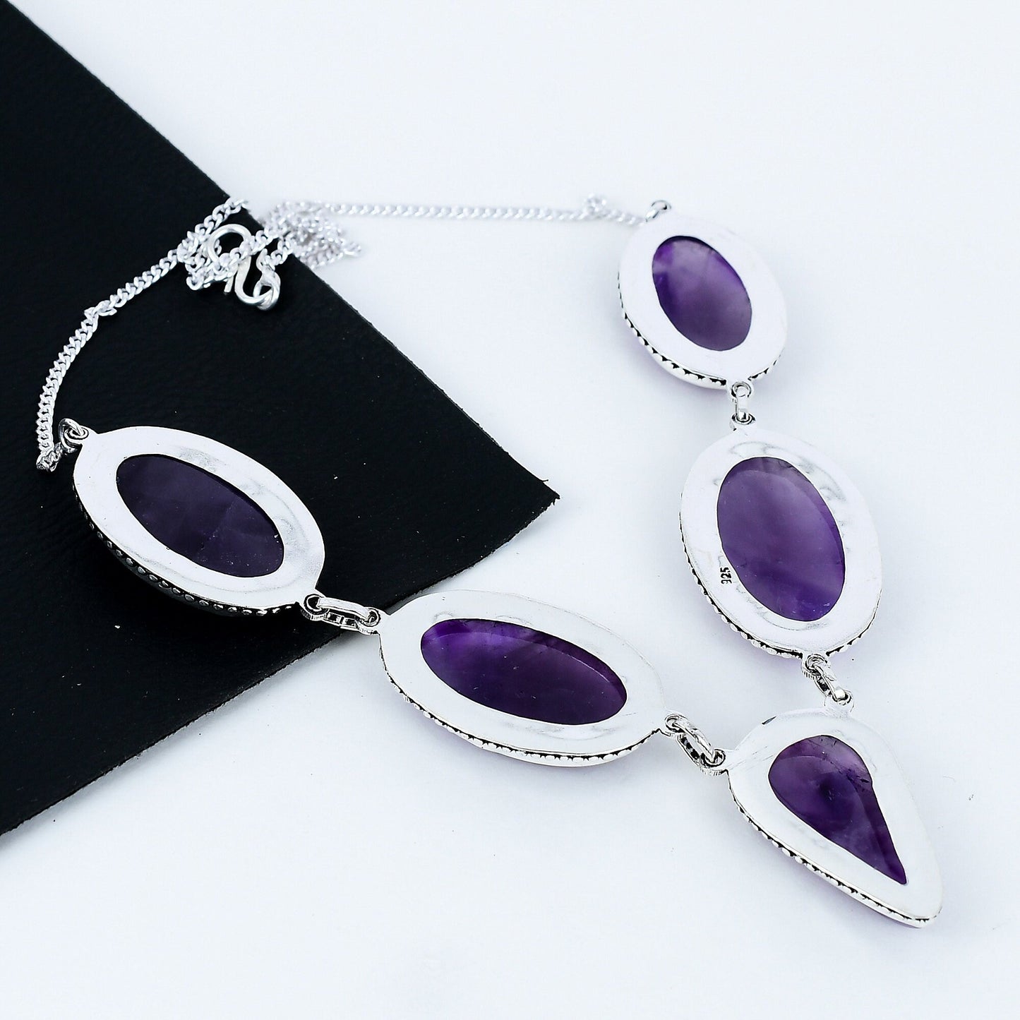 Purple Amethyst Gemstone Necklace
