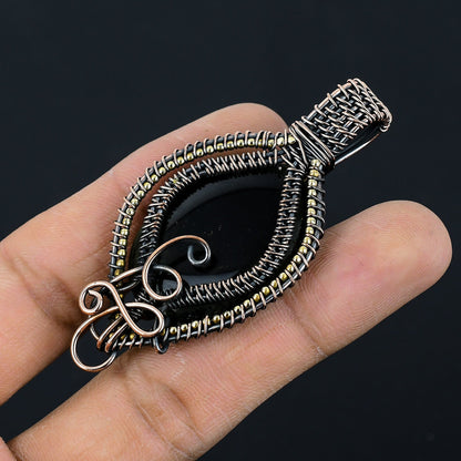 Black Onyx Gemstone Pendant