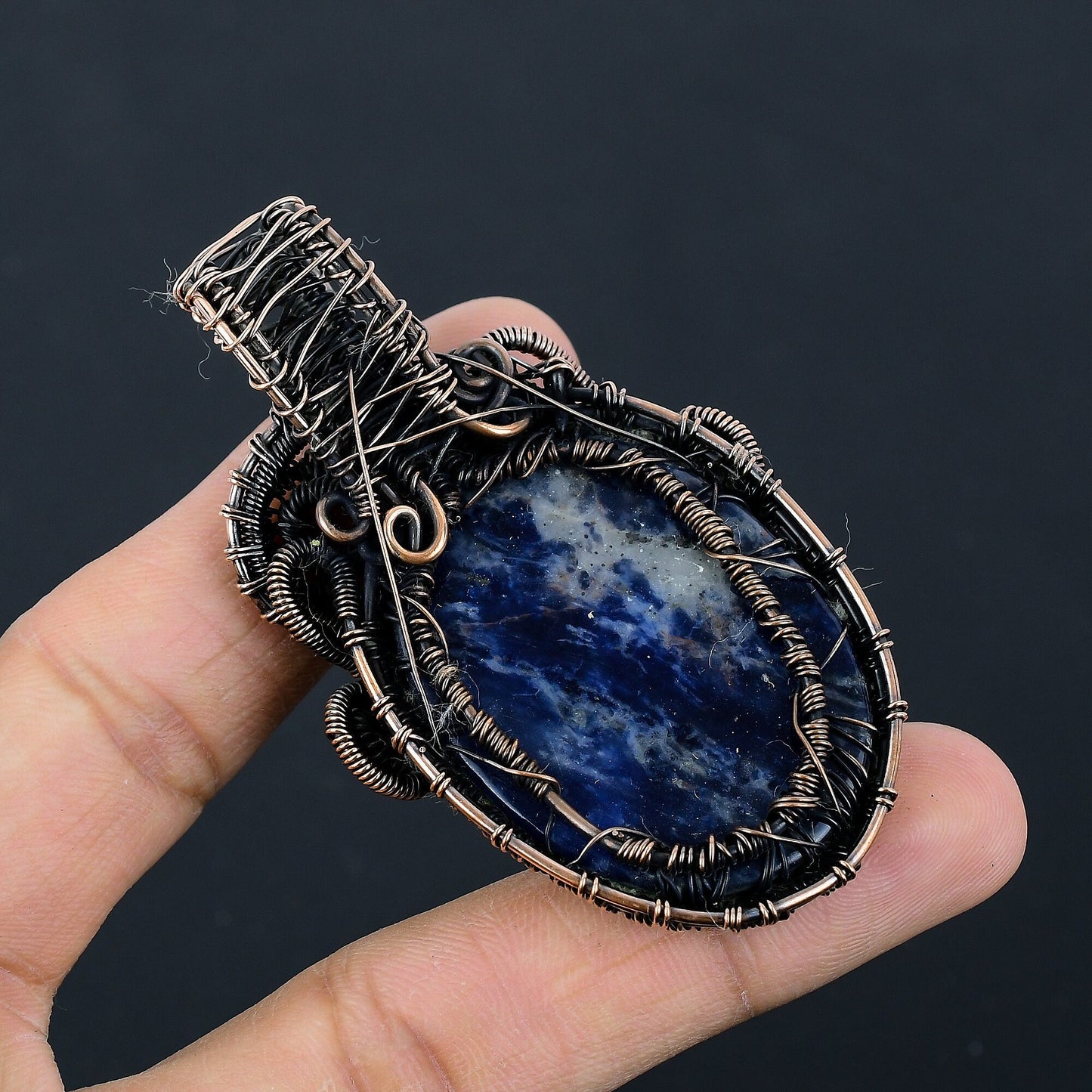 Blue Sodalite Gemstone Pendant
