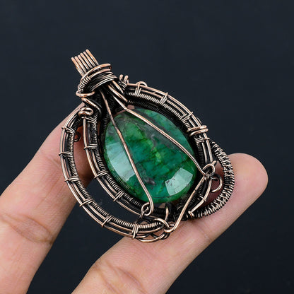 Emerald Green Gemstone Pendant