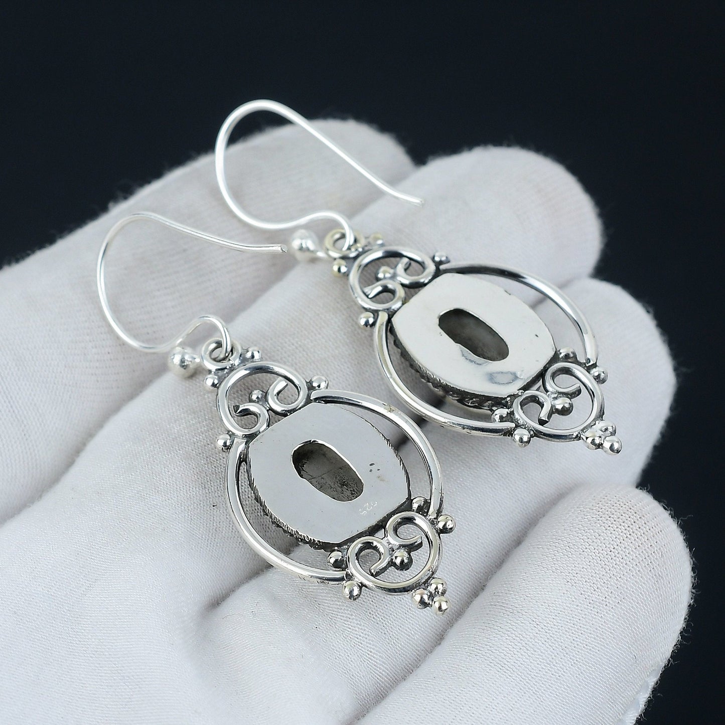 Rainbow Moonstone Gemstone Earrings